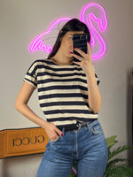 TENSIONE IN <br> Maglia a righe girocollo