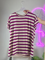 TENSIONE IN <br> Maglia a righe girocollo