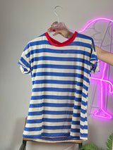 TENSIONE IN <br> Maglia a righe girocollo