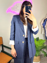 TENSIONE IN <br> Giacca blazer con risvolto