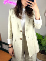 TENSIONE IN <br> Giacca blazer con risvolto