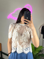 TENSIONE IN <br>  Camicia in pizzo