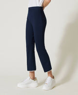 Twinset <br>Pantaloni cropped con perle