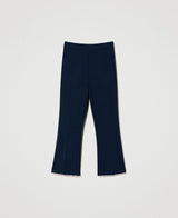 Twinset <br>Pantaloni cropped con perle