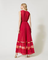 Twinset <br>Tuta in georgette e tulle plissé