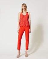 Twinset <br>Pantalone Orange Sun