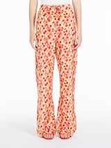 Max Mara <br>Pantaloni in crêpe de Chine di seta