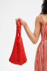 Compañía Fantástica <br>Borsa all'uncinetto con doppio manico