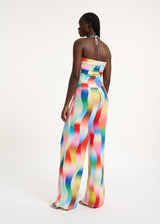 Essentiel Antwerp <br>Tuta in jersey stretch multicolor con stampa grafica