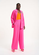 Essentiel Antwerp <br>Pantaloni a gamba larga fucsia