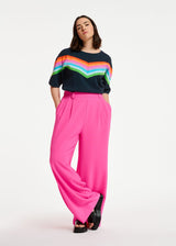 Essentiel Antwerp <br>Pantaloni a gamba larga fucsia