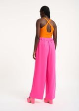 Essentiel Antwerp <br>Pantaloni a gamba larga fucsia