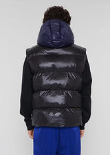 OOF <br>Gilet Shiny&Matt bicolor nylon
