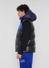 OOF <br>Gilet Shiny&Matt bicolor nylon