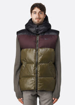 OOF <br>Gilet Shiny&Matt bicolor nylon