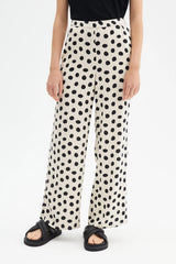 Compañía Fantástica <br>Pantaloni ampi alla caviglia con fantasia a pois