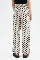 Compañía Fantástica <br>Pantaloni ampi alla caviglia con fantasia a pois