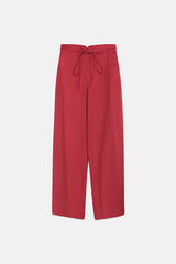 Compañía Fantástica <br>Pantaloni lunghi con gamba dritta di colore mattone